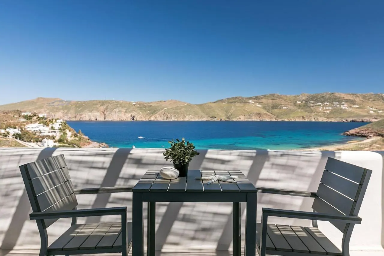 Elegant Mykonos Villa Private Pool Villa Atmos 3 Bedrooms Sea View Panormos Panormos