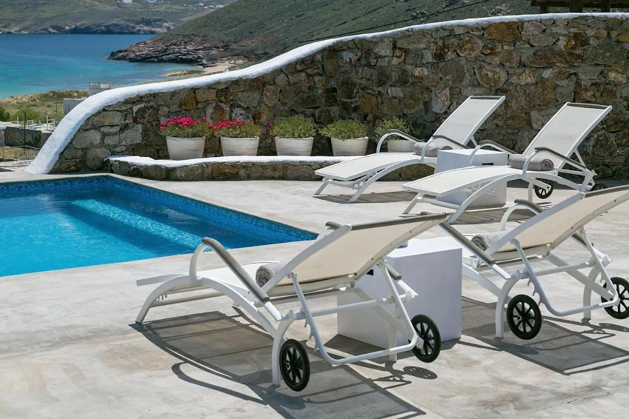 Elegant Mykonos Villa Private Pool Villa Atmos 3 Bedrooms Sea View Panormos Panormos  Grecia